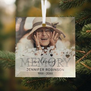 In het liefhebben van de Kerstherdenking van het G Glas Ornament