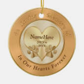 In het liefhebben van de sympathie van de Dog Keramisch Ornament (Voorkant)