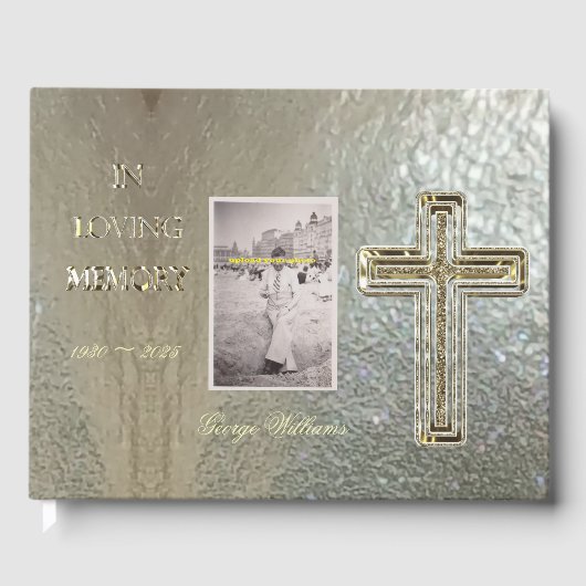 In het liefhebben van de Typografie Golden Cross E Gastenboek (Voorkant)