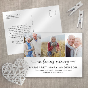 In het liefhebben van geheugen 3 Foto begrafenis b Briefkaart