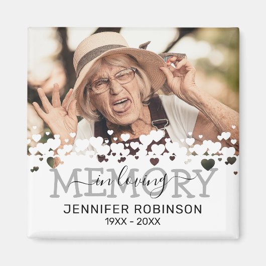 In het liefhebben van geheugen begrafenisvoordeel magneet (Voorkant)