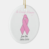 In het liefhebben van geheugen, Borstkanker Keramisch Ornament (Rechts)