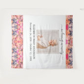 In het liefhebben van geheugen Foto Bright Floral  Wandkleed (Voorkant (horizontaal))