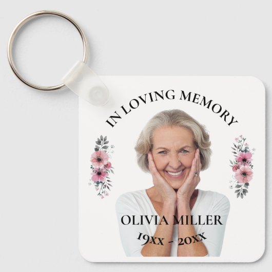 In het liefhebben van geheugen. Foto-Sleutelhanger Sleutelhanger (Voorkant)