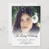 In het liefhebben van geheugen Funeral Photo Sympa Bedankkaart (Voorkant)