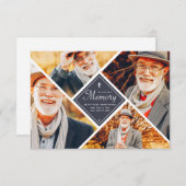 In het liefhebben van geheugen Modern Cross Multi Bedankkaart (Voorkant / Achterkant)