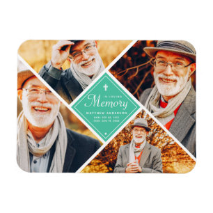 In het liefhebben van geheugen Modern Cross Multi  Magneet