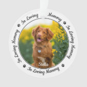 In het liefhebben van geheugen Modern Dog Photo Pe Ornament (voorkant)