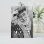 In het liefhebben van geheugen Modern Elegant Phot (Staand voorkant)