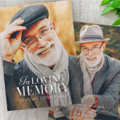 In het liefhebben van geheugen Modern Elegant Phot Bedankkaart