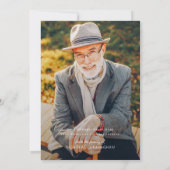 In het liefhebben van geheugen Modern Elegant Phot Bedankkaart (Achterkant)