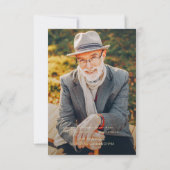 In het liefhebben van geheugen Modern Elegant Phot Bedankkaart (Achterkant)