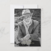 In het liefhebben van geheugen Modern Elegant Phot Bedankkaart (Achterkant)