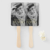 In het liefhebben van geheugen Modern Elegant Phot Handwaaier (Voorkant en achterkant)