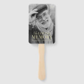 In het liefhebben van geheugen Modern Elegant Phot Handwaaier (Achterkant)