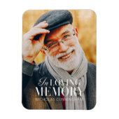 In het liefhebben van geheugen Modern Elegant Phot Magneet (Verticaal)