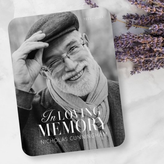 In het liefhebben van geheugen Modern Elegant Phot Magneet