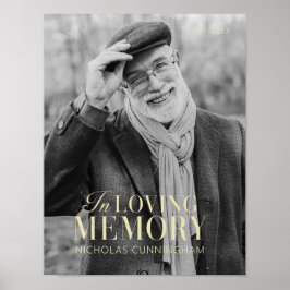 In het liefhebben van geheugen Modern Elegant Phot Poster