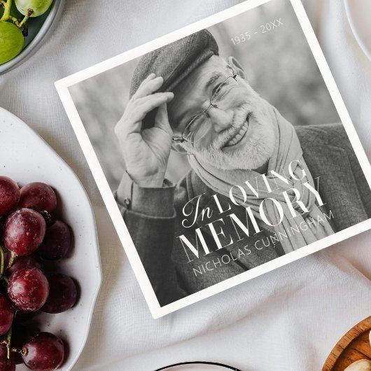 In het liefhebben van geheugen Modern Elegant Phot Servet