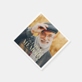 In het liefhebben van geheugen Modern Elegant Phot Servet (Hoek)