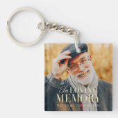 In het liefhebben van geheugen Modern Elegant Phot Sleutelhanger (Voorkant)