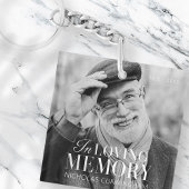 In het liefhebben van geheugen Modern Elegant Phot Sleutelhanger