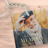 In het liefhebben van geheugen Modern Elegant Phot Sleutelhanger