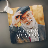 In het liefhebben van geheugen Modern Elegant Phot Sleutelhanger