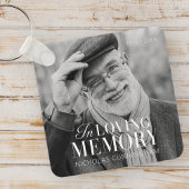 In het liefhebben van geheugen Modern Elegant Phot Sleutelhanger