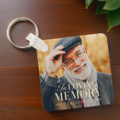 In het liefhebben van geheugen Modern Elegant Phot Sleutelhanger