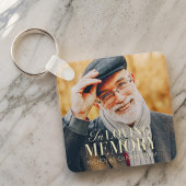 In het liefhebben van geheugen Modern Elegant Phot Sleutelhanger