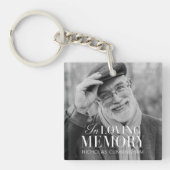 In het liefhebben van geheugen Modern Elegant Phot Sleutelhanger (Voorkant)