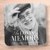 In het liefhebben van geheugen Modern Elegant Phot Vierkante Sticker