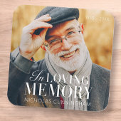 In het liefhebben van geheugen Modern Elegant Phot Vierkante Sticker