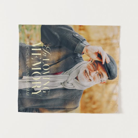 In het liefhebben van geheugen Modern Elegant Phot Wandkleed (Voorkant (horizontaal))