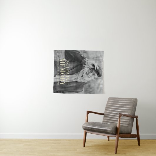 In het liefhebben van geheugen Modern Elegant Phot Wandkleed (In Situ (horizontaal))