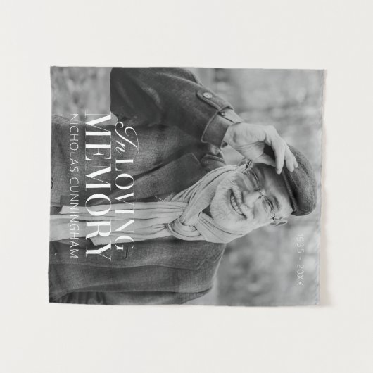 In het liefhebben van geheugen Modern Elegant Phot Wandkleed (Voorkant (horizontaal))