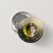 In het liefhebben van geheugen Moderne, geavanceer Ronde Button 3,2 Cm (Voorkant /achterkant)