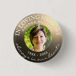 In het liefhebben van geheugen Moderne, geavanceer Ronde Button 3,2 Cm
