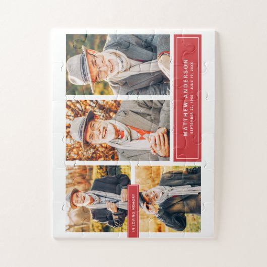 In het liefhebben van geheugen Moderne Kleur Multi Legpuzzel (Verticaal)