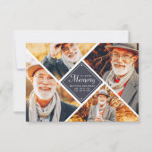 In het liefhebben van geheugen Moderne multi-foto Bedankkaart (Voorkant)