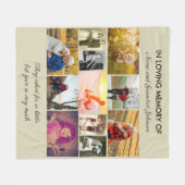 In het liefhebben van geheugen Natuurlijke fotocol Fleece Deken (Voorkant (Horizontaal))