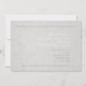 In het liefhebben van geheugen Silver Cross Funera Kaart (Achterkant)