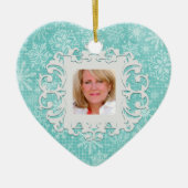 In het liefhebben van Geheugen Snowflake Persoonli Keramisch Ornament (Voorkant)