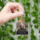 In het liefhebben van geheugen van foto sleutelhanger (Hand)