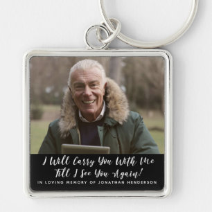 In het liefhebben van geheugen van foto sleutelhanger
