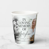 In het liefhebben van geheugen voor en na fotosymp papieren bekers (Achterkant)