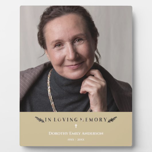 In het liefhebben van geheugenfotominimalistisch d fotoplaat (Voorkant)