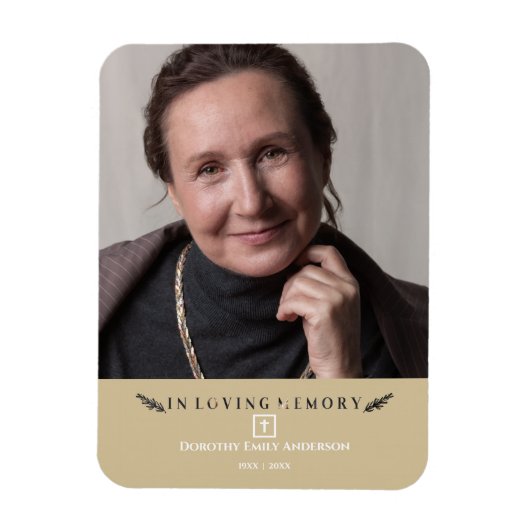 In het liefhebben van geheugenfotominimalistisch d magneet (Verticaal)