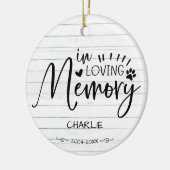 In het liefhebben van geheugenkat of dog gedenktek keramisch ornament (Links)